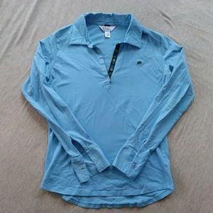 Blue long sleeve Lilly Pulitzer stretch polo